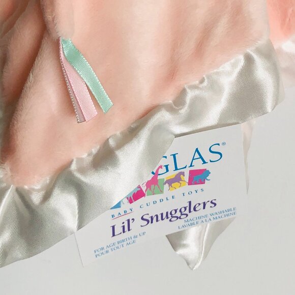 New w/ Tag Douglas Baby Lil' Snuggler Pink Elephant 🐘Lovey Blanket Plush🍼 - Picture 9 of 10